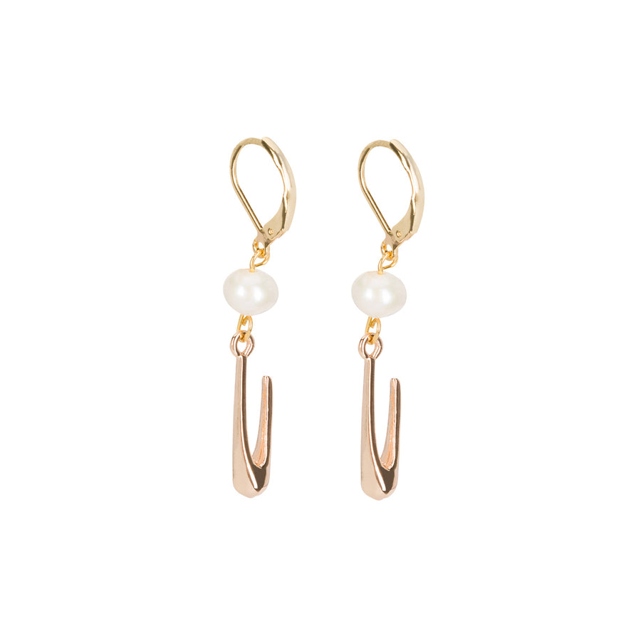 Pearl UTIERRE Monogram Earrings